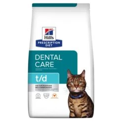 Hill's Prescription Diet T/D Croquettes Pour Chat Au Poulet