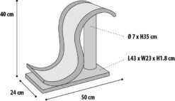 Flamingo Griffoir Grivola Brun/beige 50x24x40,5cm -Chats Et Chiens Fournitures 158512902937f0420855cd82c99c63e29dea19e307d2de07518f210748fa22f3