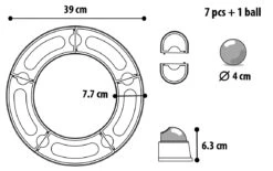 Flamingo Jouet Chat Moggy Tunnel 39x39x7,7cm -Chats Et Chiens Fournitures 195d24827d98cf1be680769e9e216db638aeee13f65116bc18553abbbe337ac7