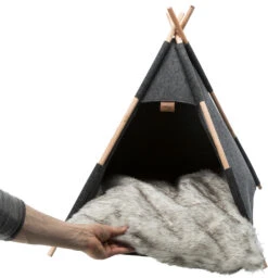 Trixie Abri Tipi En Feutre 55 × 65 × 55 Cm -Chats Et Chiens Fournitures 24d80c9b8934a1a383a2df85d96b3b0f66292b7855ffef0304b3d496c400c399