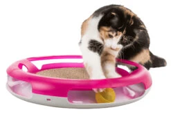 Trixie Jeu Pour Chat Ball Race & Scratch Ø 37cm -Chats Et Chiens Fournitures 455f28ac19decaadc686b8e651642739371be2f49319d089560a5e601e883a05