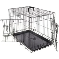Flamingo Cage Pour Chien Ebo Noir L 92x56x64cm