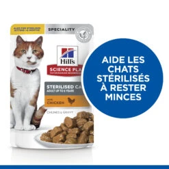 Hill's Science Plan Adult Sterilised Pack Mixte Sachets Repas Chat - 12 X 85g (3 Poulet, 3 Dinde, 3 Saumon, 3 Truite) -Chats Et Chiens Fournitures Hills science plan chat adult sterilised sachet repas pack mixte poulet dinde saumon truite 5 FR
