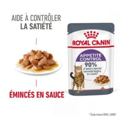 Royal Canin Appetite Control En Sauce Pour Chat 12 Sachets De 85g -Chats Et Chiens Fournitures Royal Canin Appetite Control Care Gravy Chat FR 05