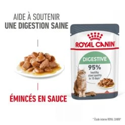 Royal Canin Digestive Care En Sauce Pour Chat 12 Sachets De 85g -Chats Et Chiens Fournitures Royal Canin Digestive Care Gravy Chat FR 06
