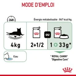 Royal Canin Digestive Care En Sauce Pour Chat 12 Sachets De 85g -Chats Et Chiens Fournitures Royal Canin Digestive Care Gravy Chat FR 11