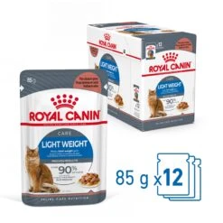 Royal Canin Light Weight Care En Sauce Pour Chat 12 Sachets De 85g -Chats Et Chiens Fournitures Royal Canin Light Weight Care Gravy Chat FR 02
