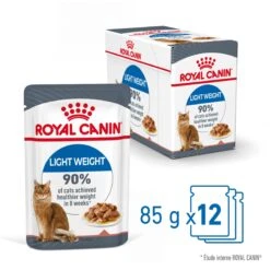 Royal Canin Light Weight Care En Sauce Pour Chat 12 Sachets De 85g -Chats Et Chiens Fournitures Royal Canin Light Weight Care Gravy Chat FR 03