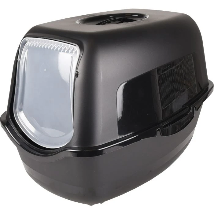 Flamingo Bac à Litière Lexie Noir L 39x56x39,5cm 1 Flamingo Bac à Litière Lexie Noir L 39x56x39,5cm