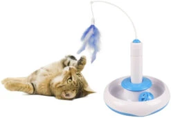 Flamingo Jouet Chat Plaque Plume Et Balle 20x20x29cm -Chats Et Chiens Fournitures db06781d259681adcff930796dd8693f468ed92b271df0abda27e42cd76a2c40